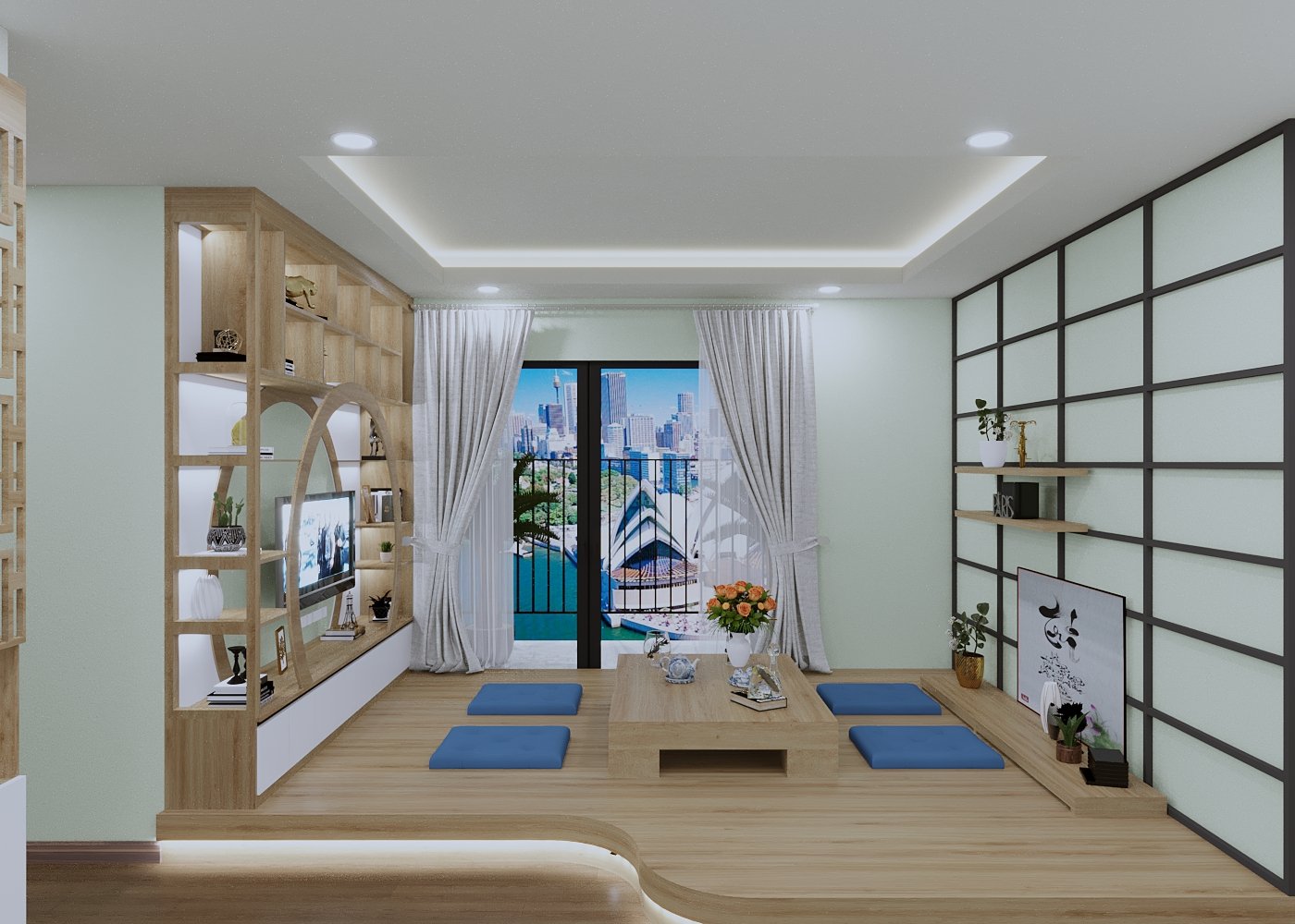 Thiết kế nội thất căn hộ chung cư 15B Đông Quan, Quan Hoa, Hà Nội.